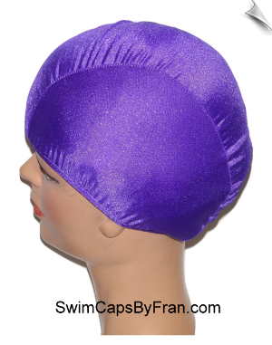Extra Extra Large Purple Lycra Swim Cap (XXL)