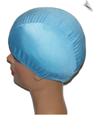 Extra Large Ice Blue Lycra Swim Cap (XL)
