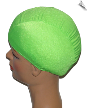 Neon Green Lycra Swim Cap