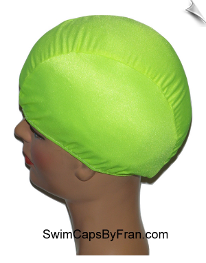 Chartreuse Lycra Swim Cap