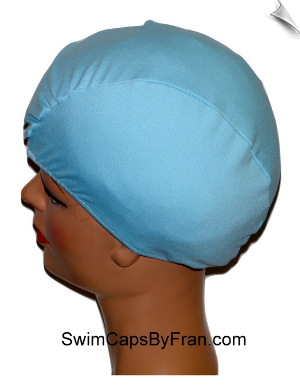 Extra Large Powder Blue Soft Lycra Swim Cap (XL)