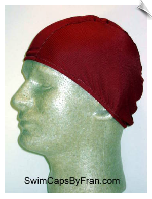Extra Large Rust Color Lycra Swim Cap (XL)