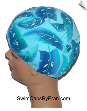 Floral Lycra Swim Cap