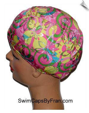 Toddler Floral Swim Cap
