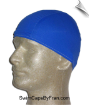 Mens Royal Blue Lycra Swim Cap
