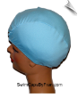 Extra Large Powder Blue Soft Lycra Swim Cap (XL) (SKU: 1052-XL)