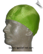 Mens Electric Lime Green Lycra Swim Cap (SKU: 1059-M)
