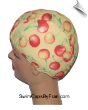 Extra Large Cherries Lycra Swim Cap (XL)