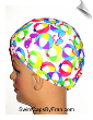 PRIDE Color Print Toddler Lycra Swim Cap (SKU: 1159-T)
