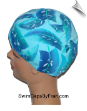 Floral Lycra Swim Cap