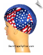 American Flag Lycra Swim Cap (SKU: 1505)