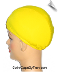 XXX Large Mellow Yellow Lycra Swim Cap (SKU: 1051-XXXL)