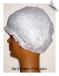 Toddler Multi-Use White Lace Covered Head Cover