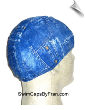 Extra Extra Large Unisex Blue Jean Print Lycra Swim Cap (XXL) (SKU: 1156-XXL)